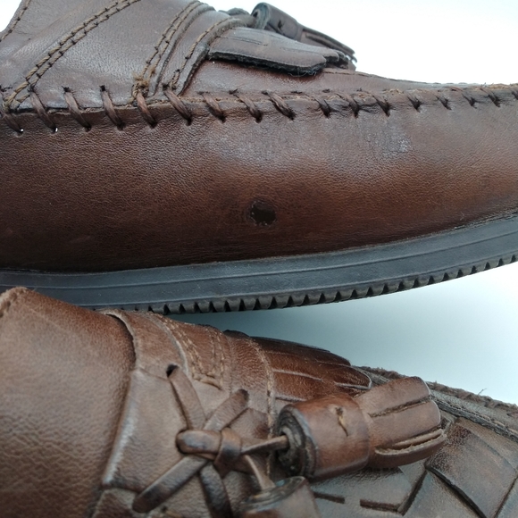 Giorgio Brutini Brown Loafers w/Tassels US 9EE - Picture 9 of 9